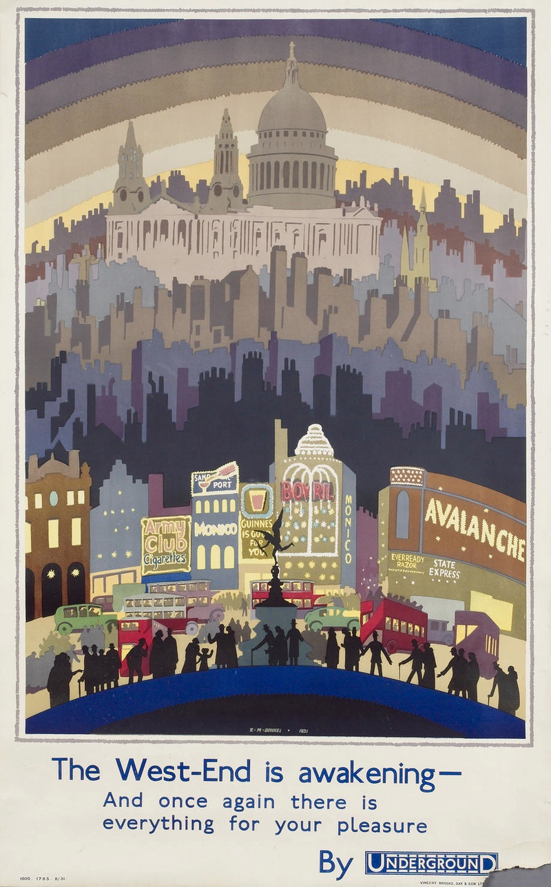 Illustration for article titled 1920s London Underground Posters Remind Us That Trains Are Wonderful
